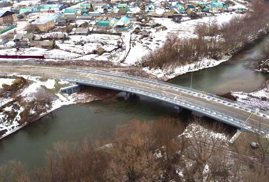 В Оренбургской области завершен капитальный ремонт моста через реку Дёму